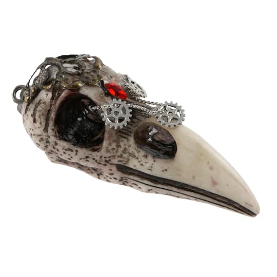 12 Pack: Found Objects Steampunk Bird Skull Pendant by Bead Landing&#x2122;